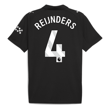 REIJNDERS #4 Manchester City Fora Camisa 2025/26 Preto