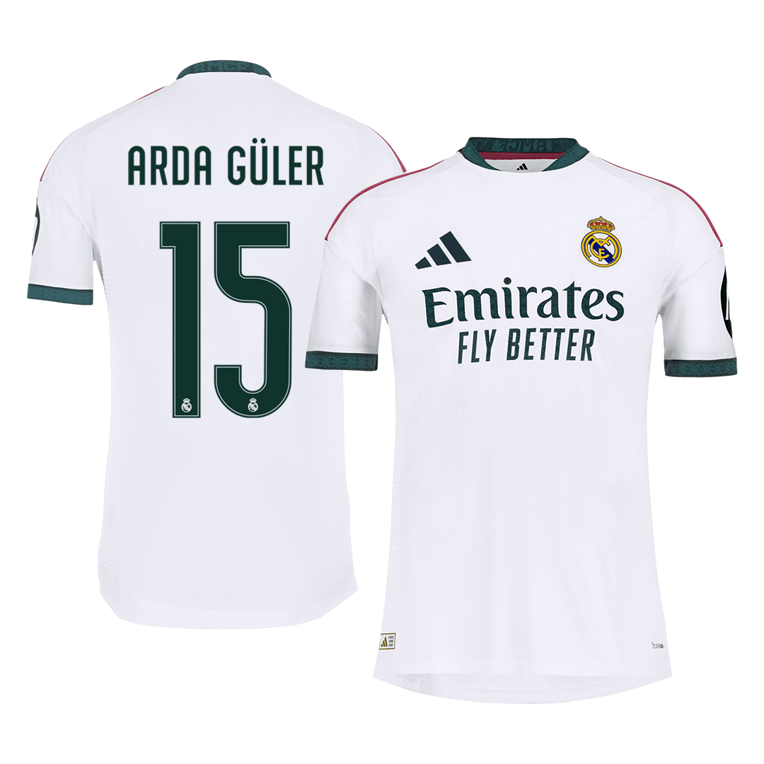 Versão do Jogador ARDA GÜLER #15 Real Madrid Casa Futebol Camisas 2026/27 Branco