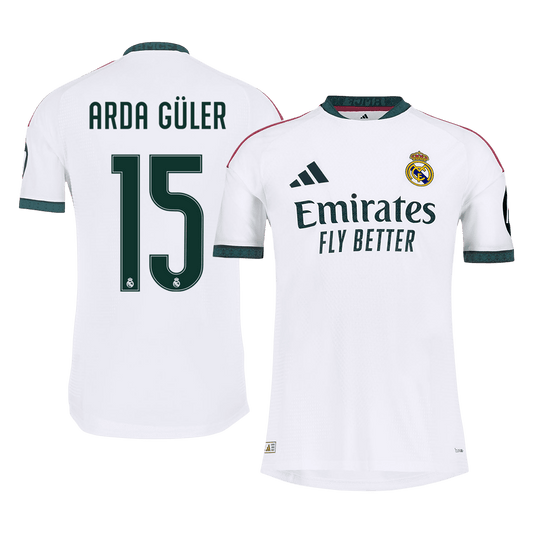 Versão do Jogador ARDA GÜLER #15 Real Madrid Casa Futebol Camisas 2026/27 Branco
