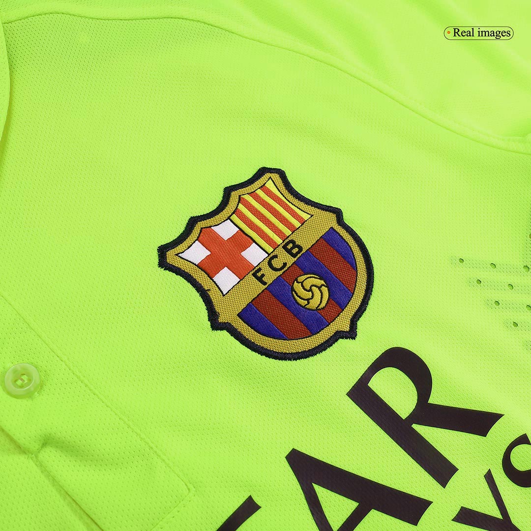 Camisola Retro MESSI #10 Barcelona Terceira Fora Camisola de Futebol 2014/15