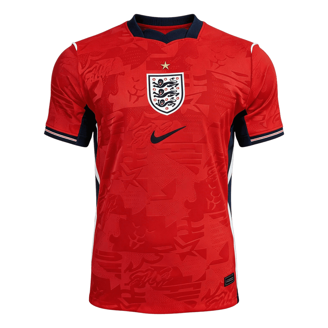 Versão do Jogador England Fora Copa do Mundo Futebol Camisas 2026 Vermelho - camisola de futebol para adeptos em