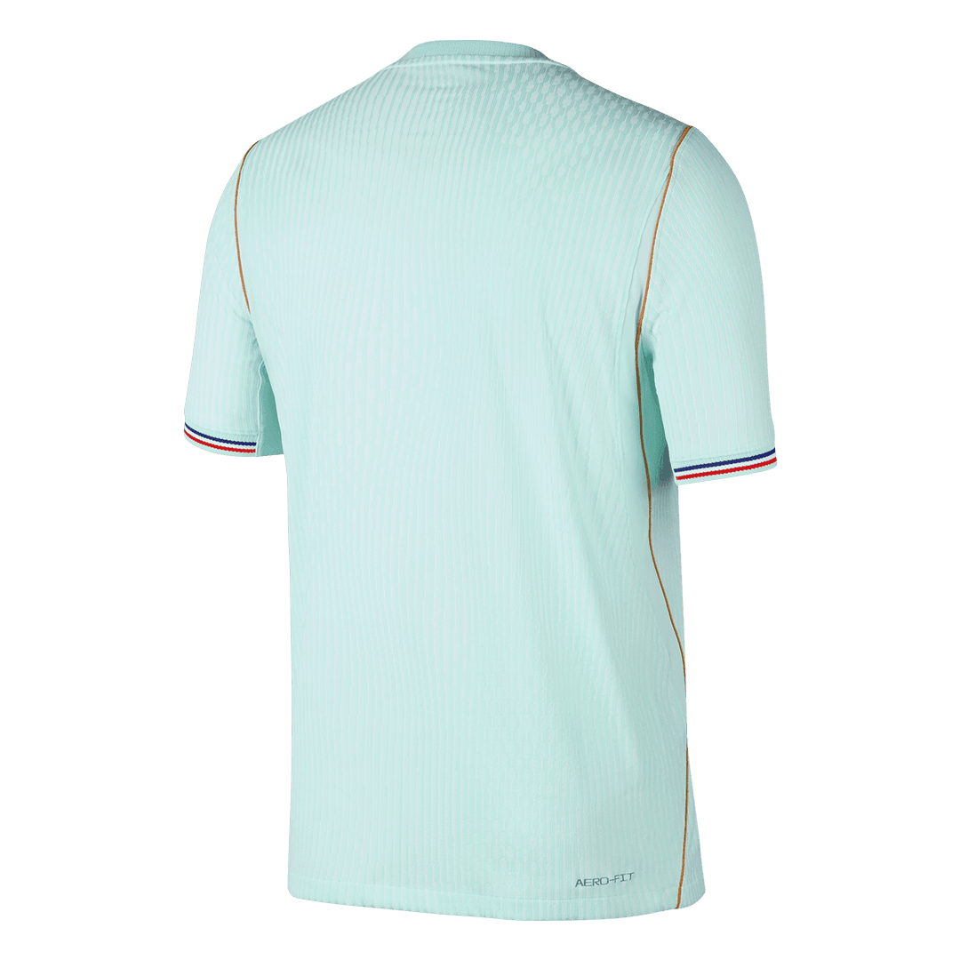 Versão do Jogador France Fora Copa do Mundo Futebol Camisas 2026 Verde - camisola de futebol para adeptos em
