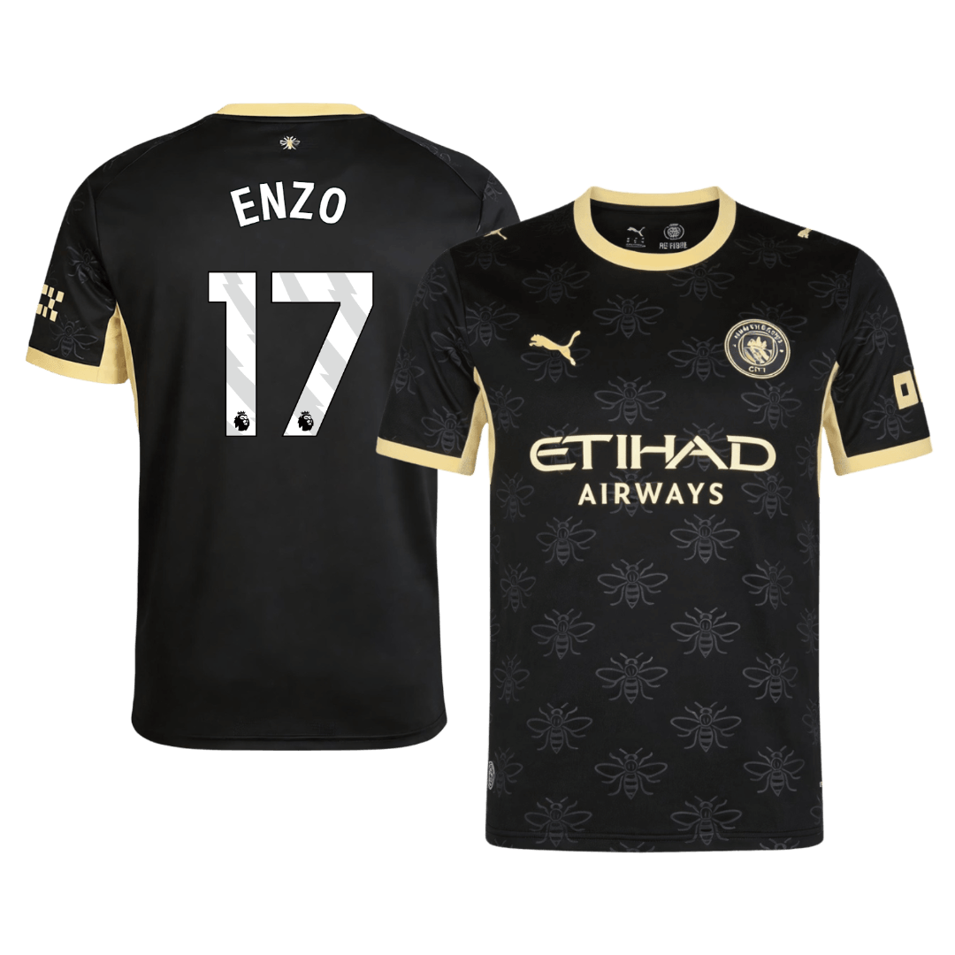 ENZO #17 Manchester City Fora Camisa 2026/27 Preto