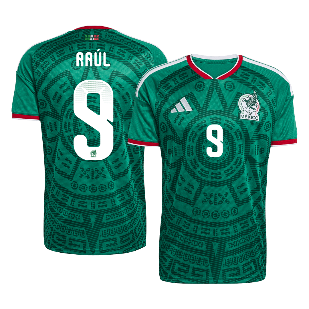 Raúl #9 Mexico Casa Camisa 2026 Verde