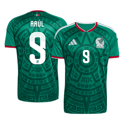 Raúl #9 Mexico Casa Camisa 2026 Verde