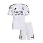 Infantil Real Madrid Casa Futebol Camisa Conjunto(Camisa+Calção) 2025/26 Branco