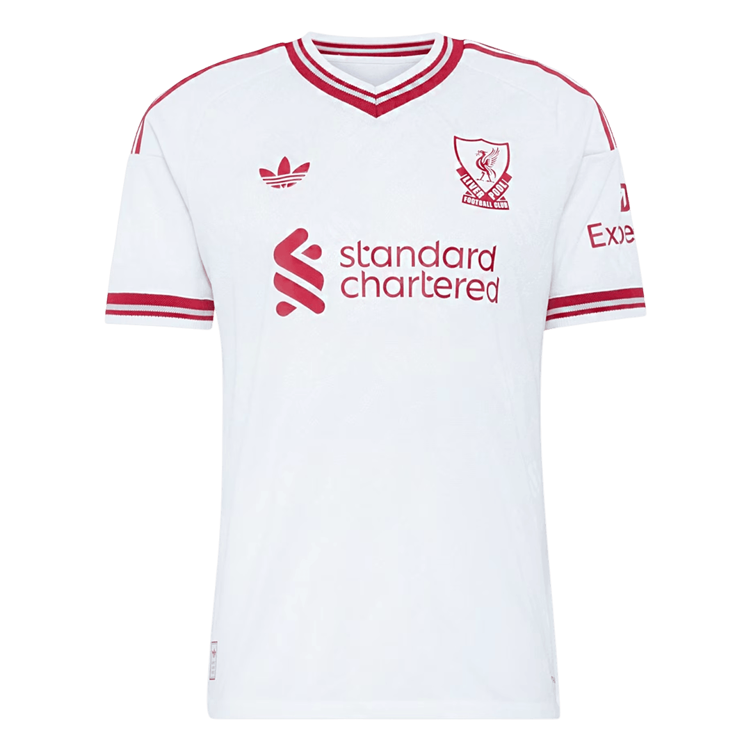 Versão do Jogador ISAK #9 Liverpool Fora Futebol Camisas 2026/27 Branco - UCL
