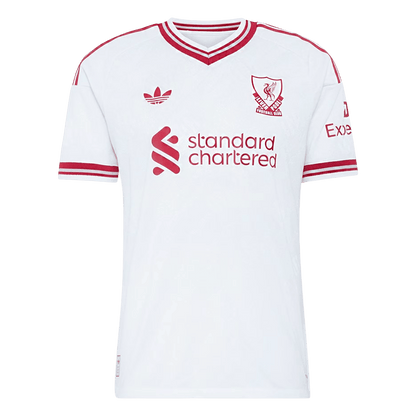 Versão do Jogador ISAK #9 Liverpool Fora Futebol Camisas 2026/27 Branco - UCL