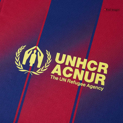 LAMINE YAMAL #10 Barcelona Casa Camisa 2025/26- Vermelho&Azul