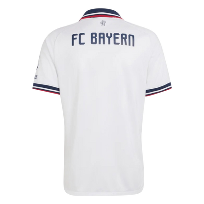 Versão do Jogador Bayern Munich Fora Futebol Camisas 2026/27 Branco