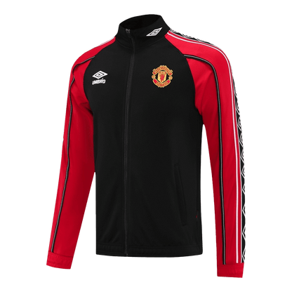 Manchester United Treino Jaqueta Conjunto (Jaqueta + Calças) 2025/26 Vermelho&Preto