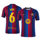 Versão do Jogador GAVI #6 Barcelona Casa Futebol Camisas 2026/27 - UCL