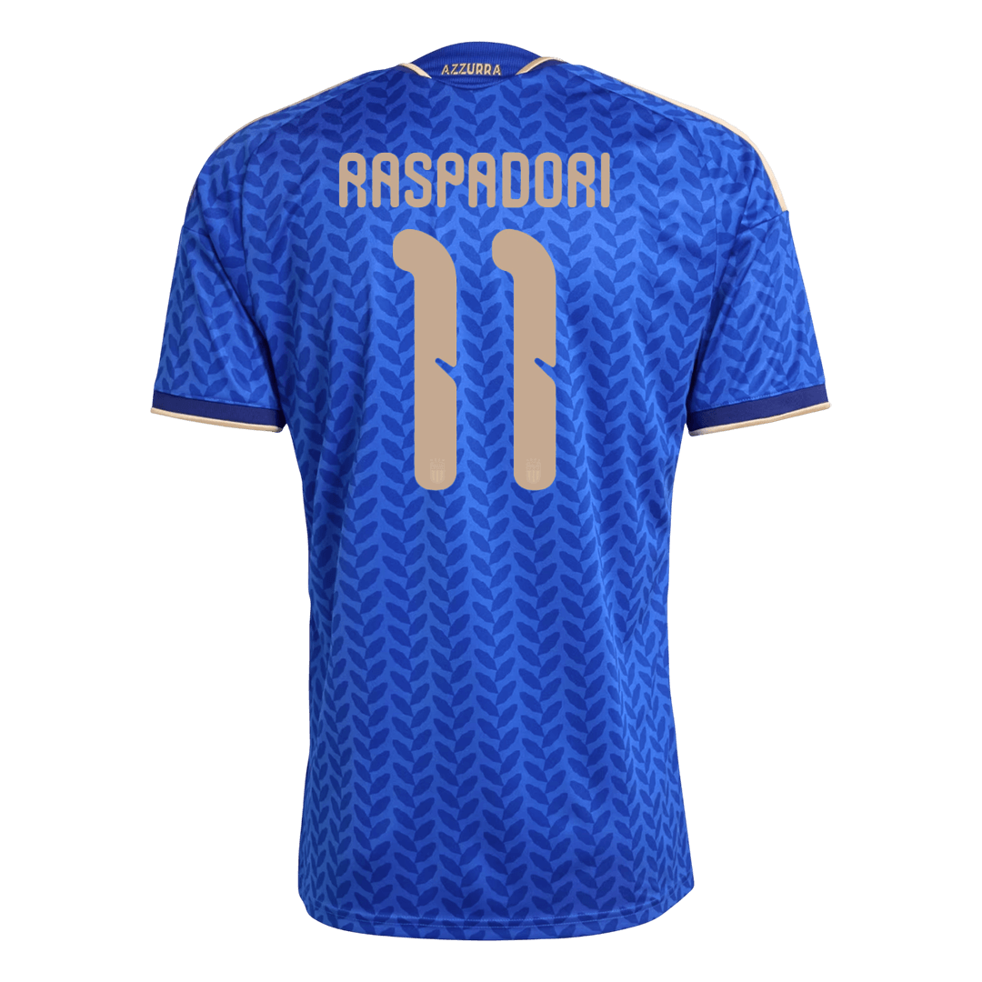 RASPADORI #11 Italy Casa Camisa 2026 Azul