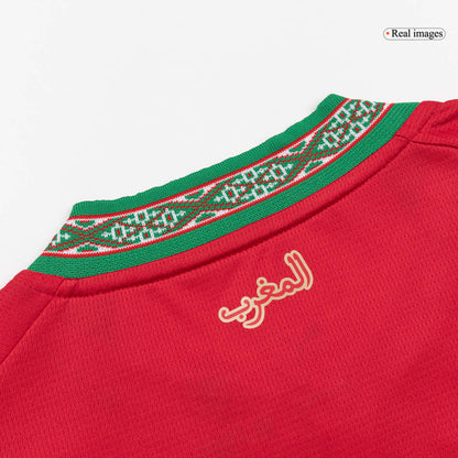 Morocco Casa Camisa Copa do Mundo 2026 Vermelho - camisola de futebol para adeptos em - imagem 2