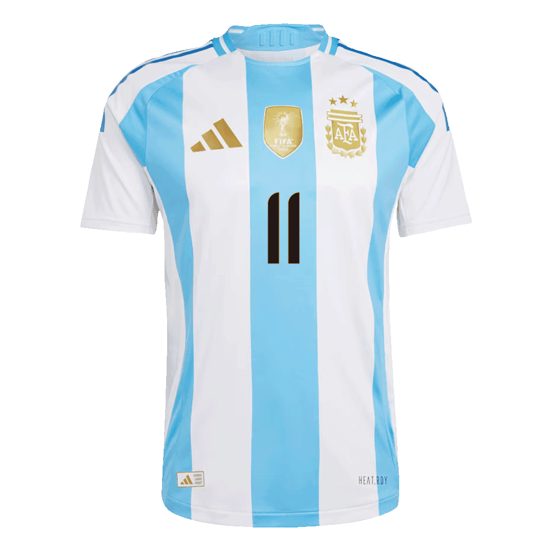 Camisola de futebol aut¨ºntica DI MARIA #11 Argentina Home Shirt 2024