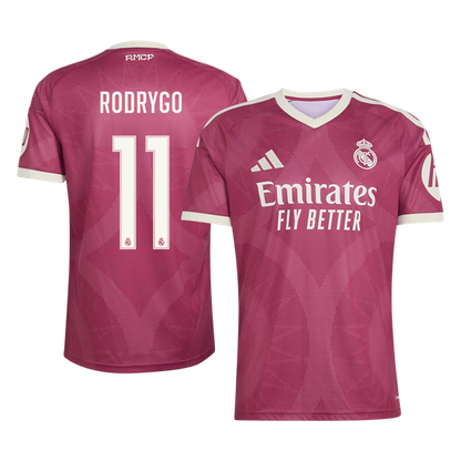 RODRYGO #11 Real Madrid Terceira Camisa 2026/27 Vermelho