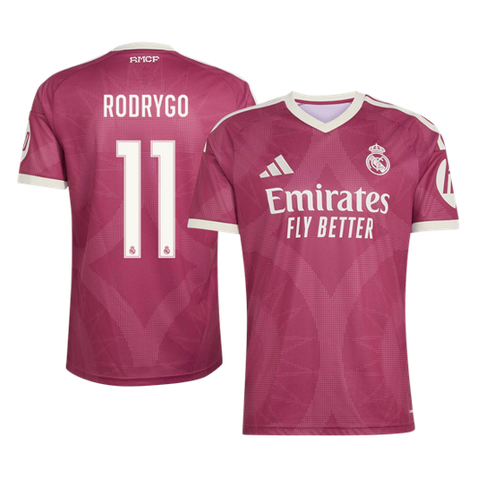 RODRYGO #11 Real Madrid Terceira Camisa 2026/27 Vermelho