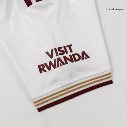 Arsenal Infantil 
 Fora Terceira Futebol Camisa Conjunto (Camisa+Shorts+Meias) 2025/26 Branco