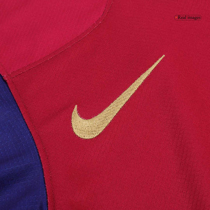 Camiseta personalizada del Barcelona LAMINE YAMAL #19 Local 2024/25 con el logotipo de Spotify y sin texto