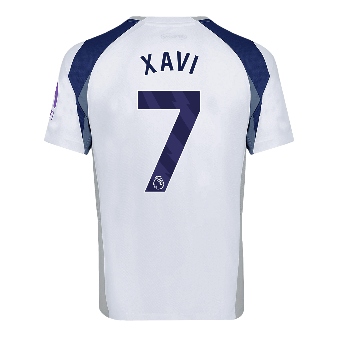 XAVI #7 Tottenham Hotspur Casa Camisa 2025/26- Branco