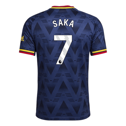 Versão do Jogador SAKA #7 Arsenal Fora Futebol Camisas 2026/27 Marinha