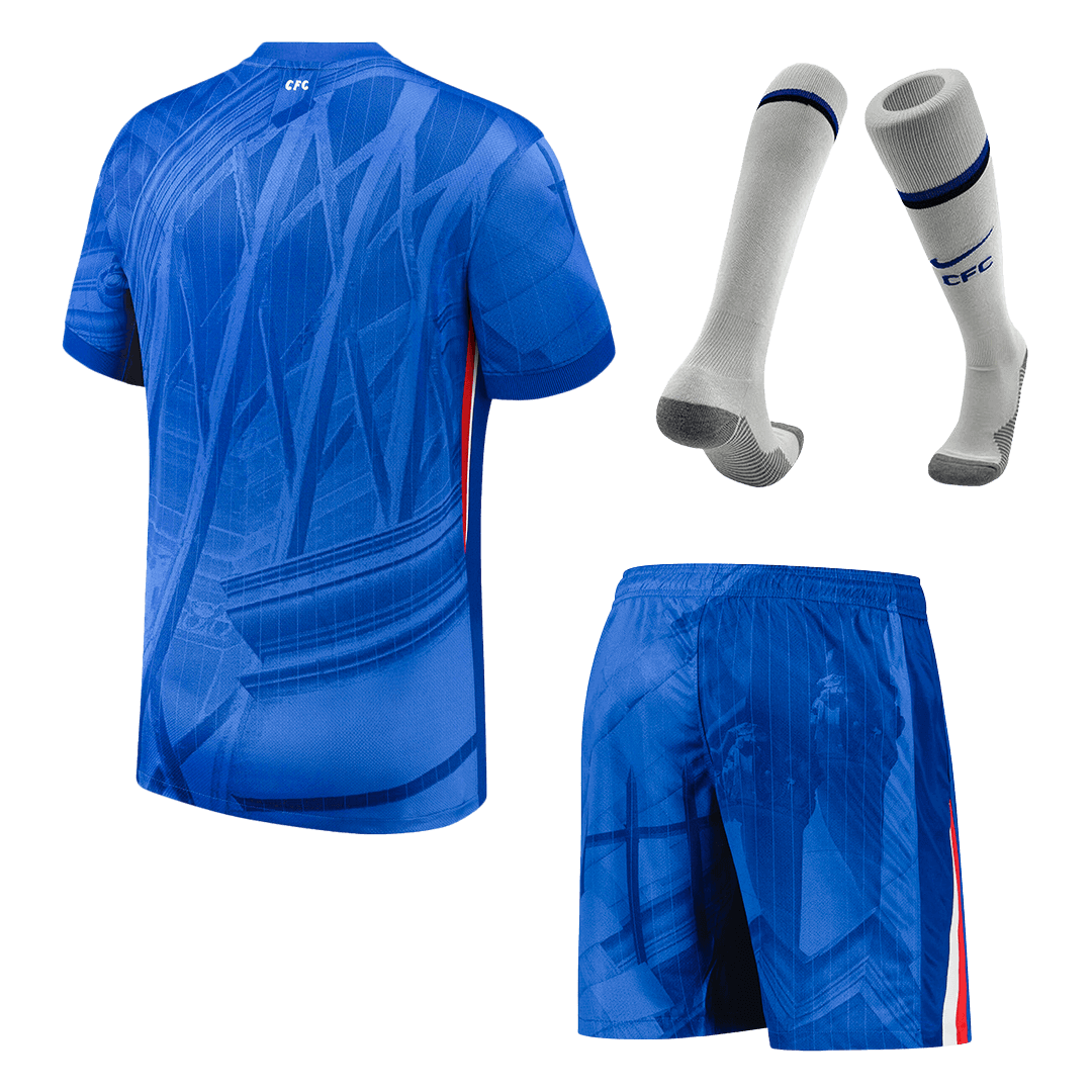 Chelsea 
Casa 
 Camisa 
Conjunto (Camisa + Calções + Meias) 
2025/26 
 Azul