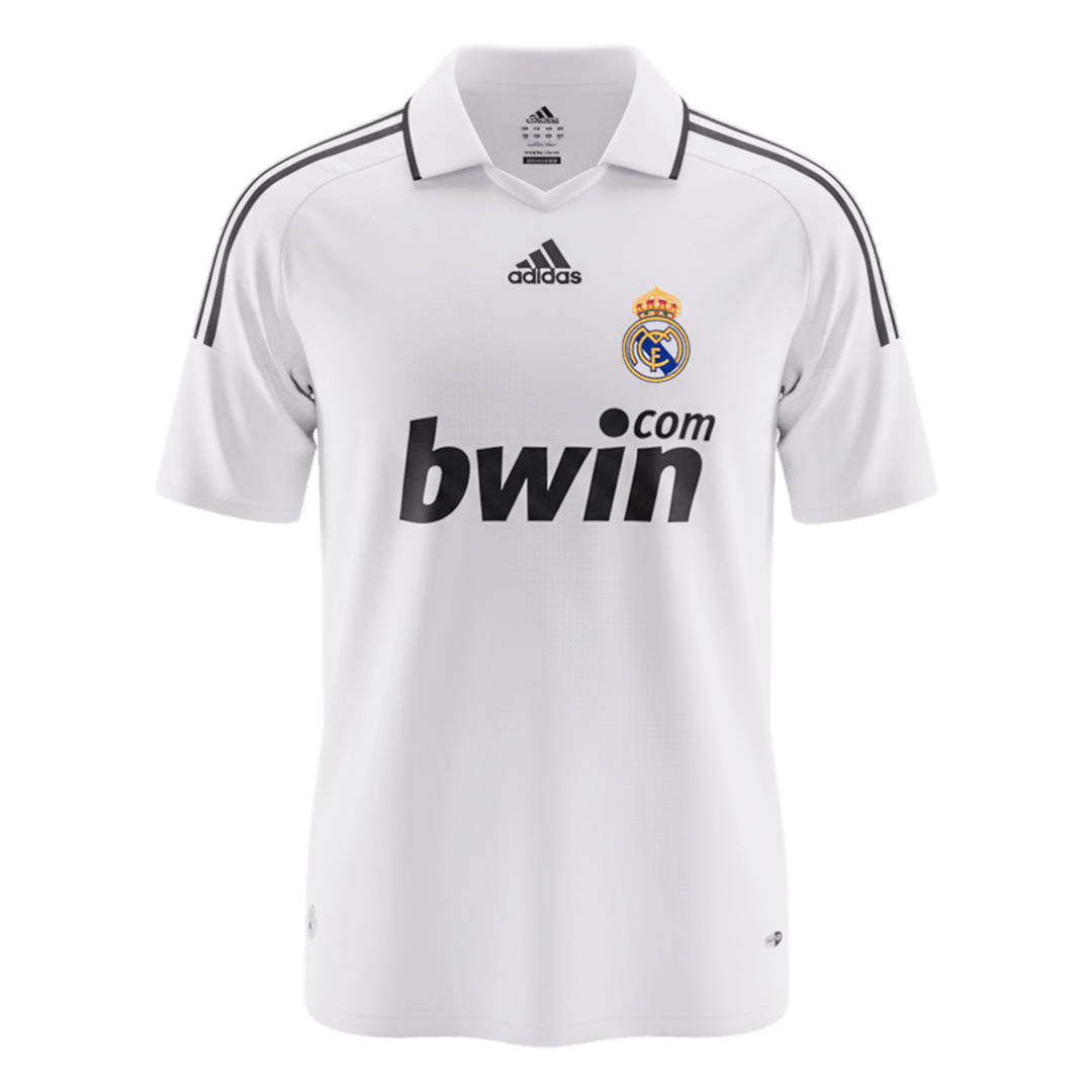 Retrô Real Madrid Casa Camisa 2008/09 Branco