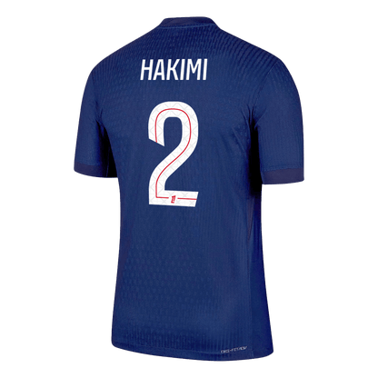Jogador HAKIMI #2 PSG Casa Futebol Camisas 2025/26 Marinha