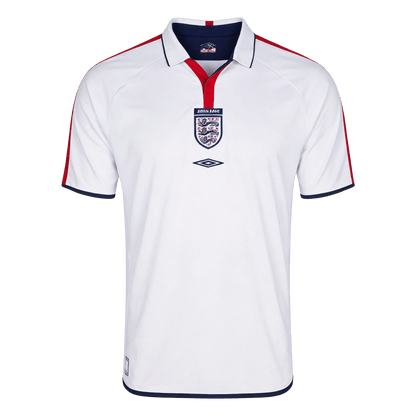 Retrô Inglaterra Casa Camisa 2004 Branco