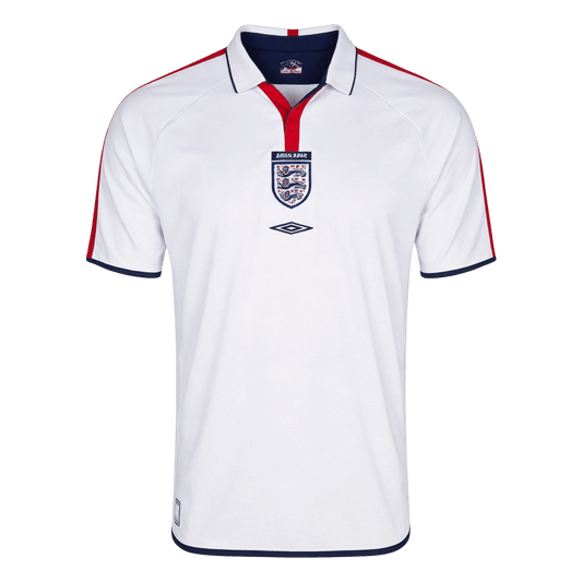Retrô England Casa Camisa 2004 Branco