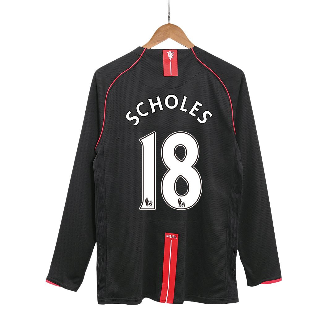 Camisola de futebol retro SCHOLES #18 Manchester United 2007/08