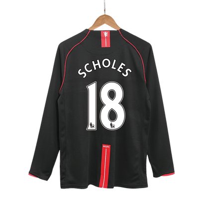 Camiseta de fútbol retro SCHOLES #18 del Manchester United 2007/08