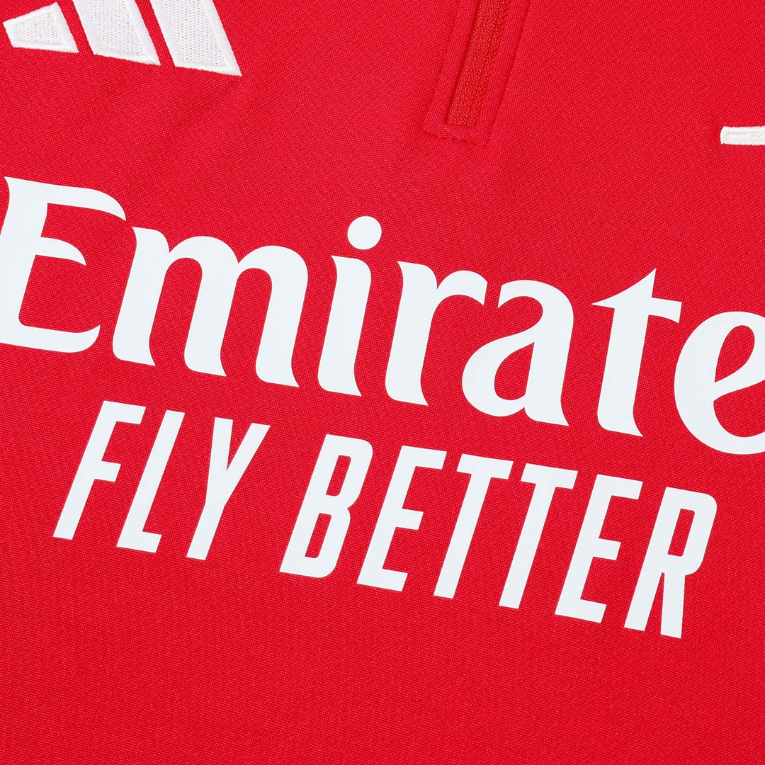 Arsenal Zíper Moletom Conjunto (Top+Calças) 2025/26 Vermelho