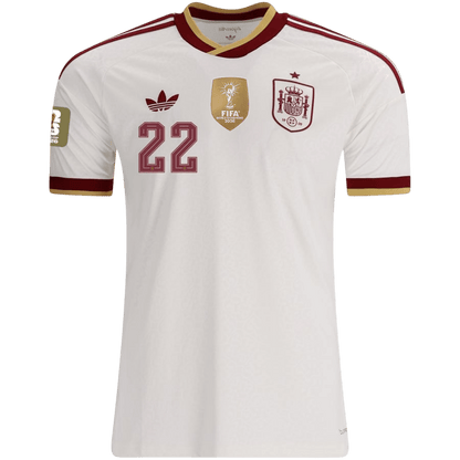 CUBARSÍ #22 Spain Fora Copa do Mundo Camisa 2026 Branco