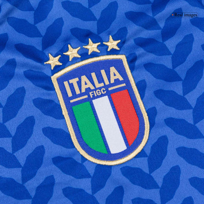Itália Infantil  Casa Copa do Mundo Futebol Camisa Conjunto (Camisa+Shorts+Meias) 2025/26 Azul