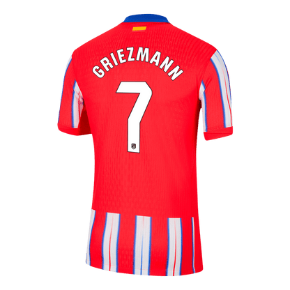Camiseta de fútbol auténtica de local del Atlético de Madrid 2024/25 de GRIEZMANN #7