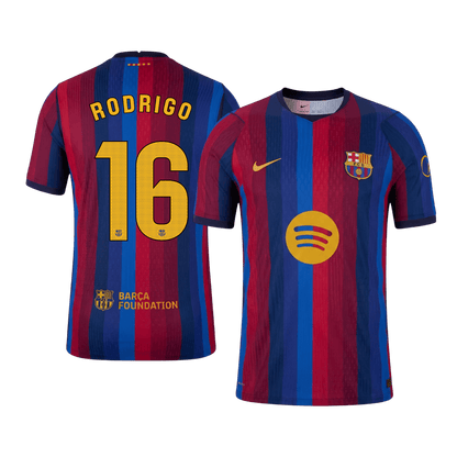 Versão do Jogador RODRIGO #16 Barcelona Casa Futebol Camisas 2026/27