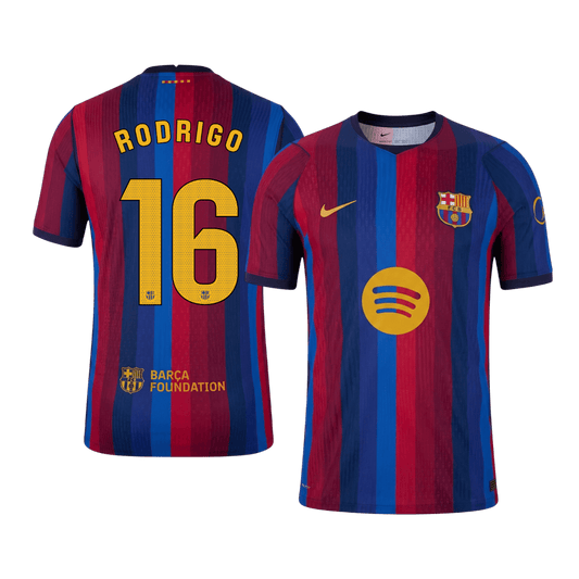 Versão do Jogador RODRIGO #16 Barcelona Casa Futebol Camisas 2026/27