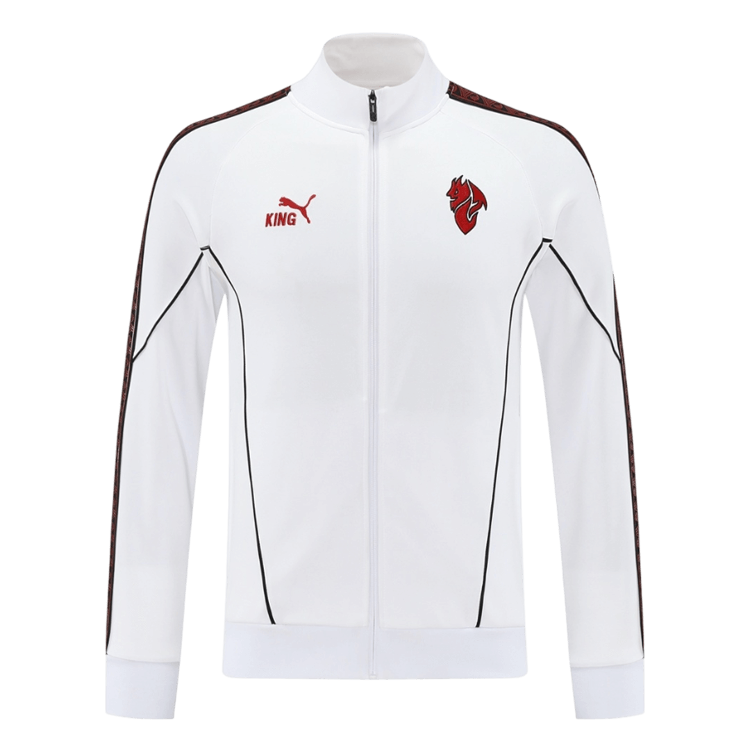 AC Milan Treino Jaqueta Conjunto (Jaqueta+Calças) 2025/26 Branco