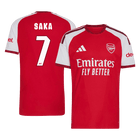 Versão do Jogador SAKA #7 Arsenal Casa Futebol Camisas 2026/27 Vermelho - UCL