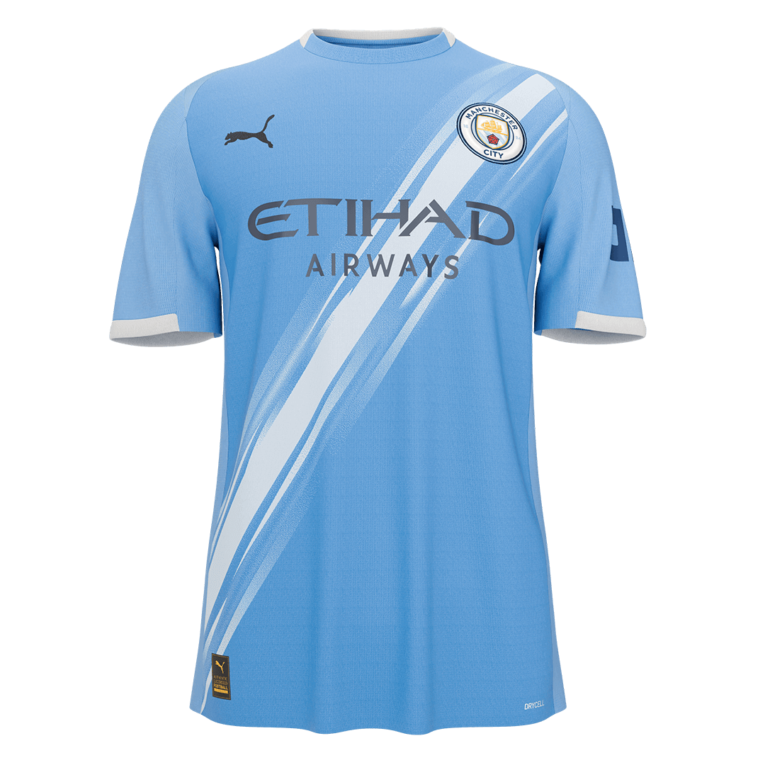Manchester City Casa Camisa 2025/26 Azul
