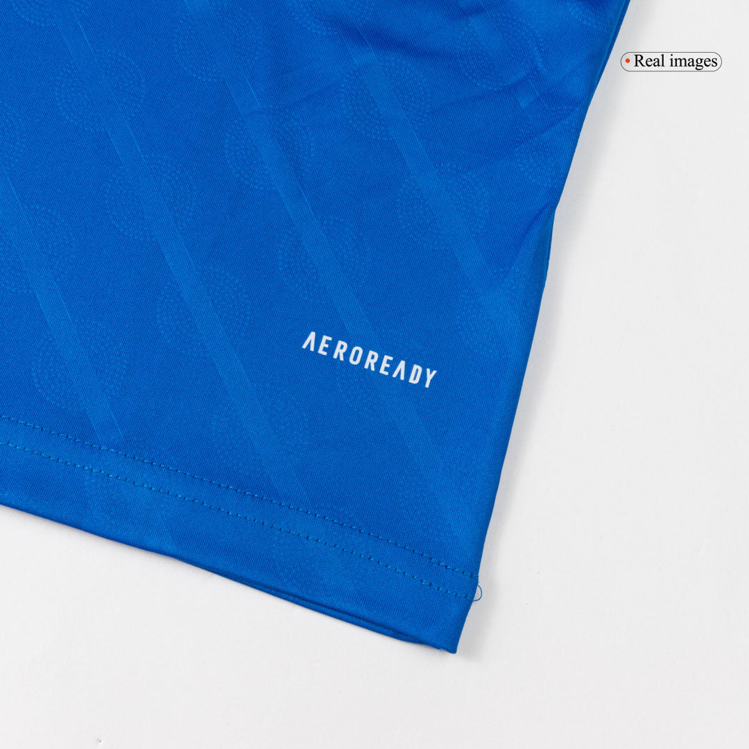 Real Madrid 
 Fora Terceira Camisa Conjunto(Camisa+Calções+Meias) 2025/26 Azul