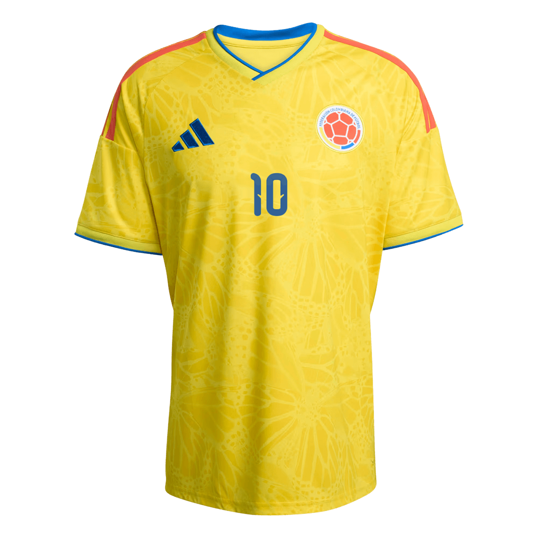 JAMES #10 Colombia Casa Camisa 2026 Amarelo