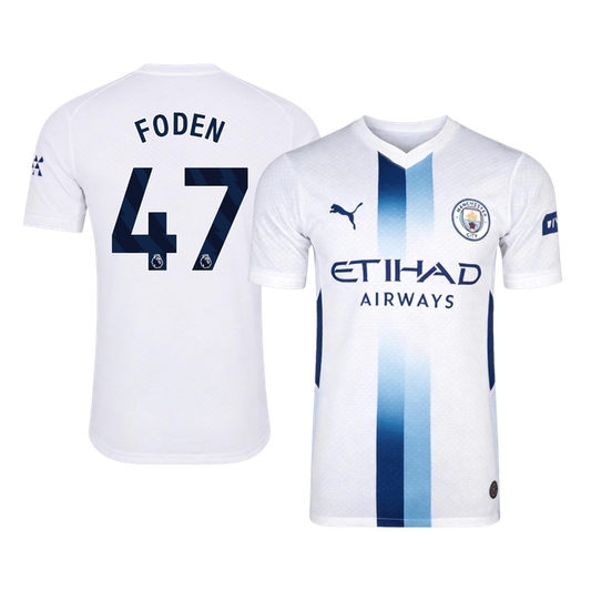 FODEN #47 Manchester City Terceira Camisa 2026/27 Branco