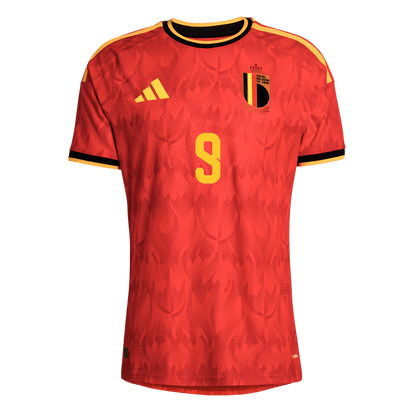 Versão do Jogador LUKAKU #9 Bélgica Casa Copa do Mundo Futebol Camisas 2026 Vermelho