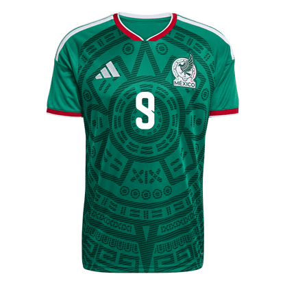 Raúl #9 Mexico Casa Camisa 2026 Verde