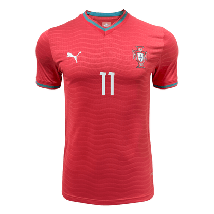 Versão do Jogador JOÃO FÉLIX #11 Portugal Casa Copa do Mundo Futebol Camisas 2026 Vermelho