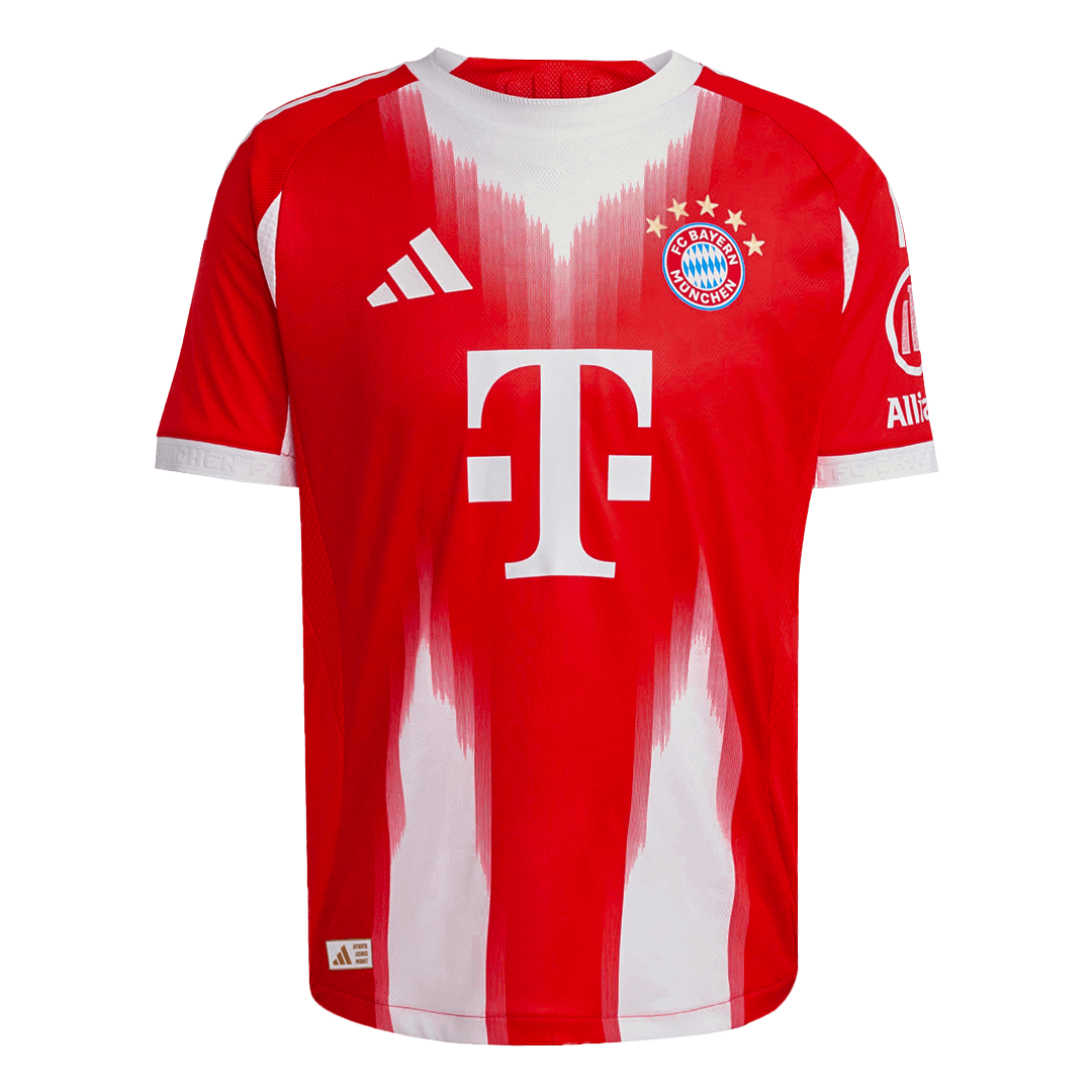 Autêntico UPAMECANO #2 Bayern Munich Casa Futebol Camisas 2025/26 Vermelho