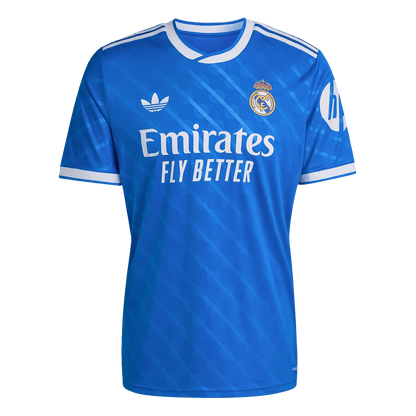 F. MENDY #23 Real Madrid Fora Terceira Camisa 2025/26 Azul