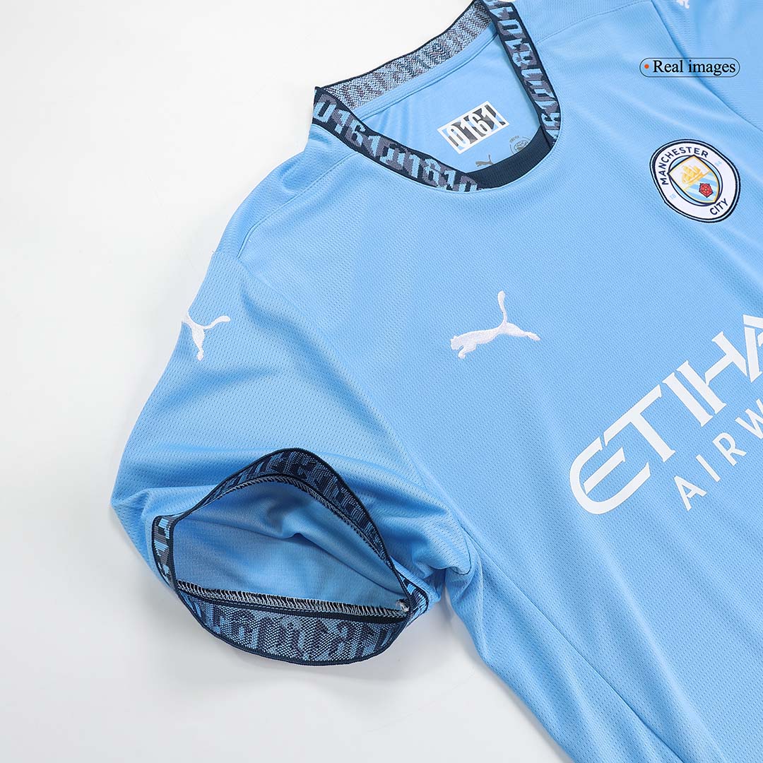 DE BRUYNE #17 Manchester City Home football shirt 2024/25 - UCL